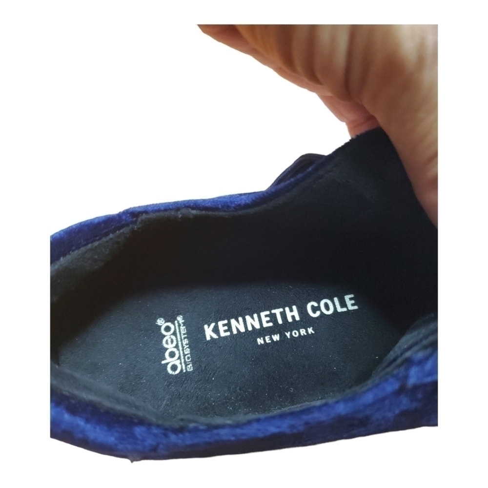 KENNETH Cole X Abeo  Bio System Marlow Navy Velvet Sneakers Size 7M - Picture 5 of 6